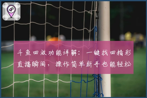 斗鱼回放功能详解：一键找回精彩直播瞬间，操作简单新手也能轻松上手